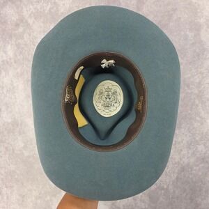 Akubra Snowy River Blue Grey Fur Felt Western Outback Hat Made in Australia 54